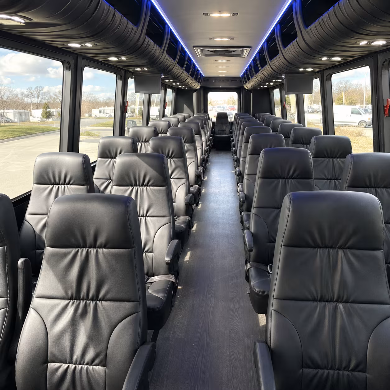 south fulton 28 passenger minibus inside