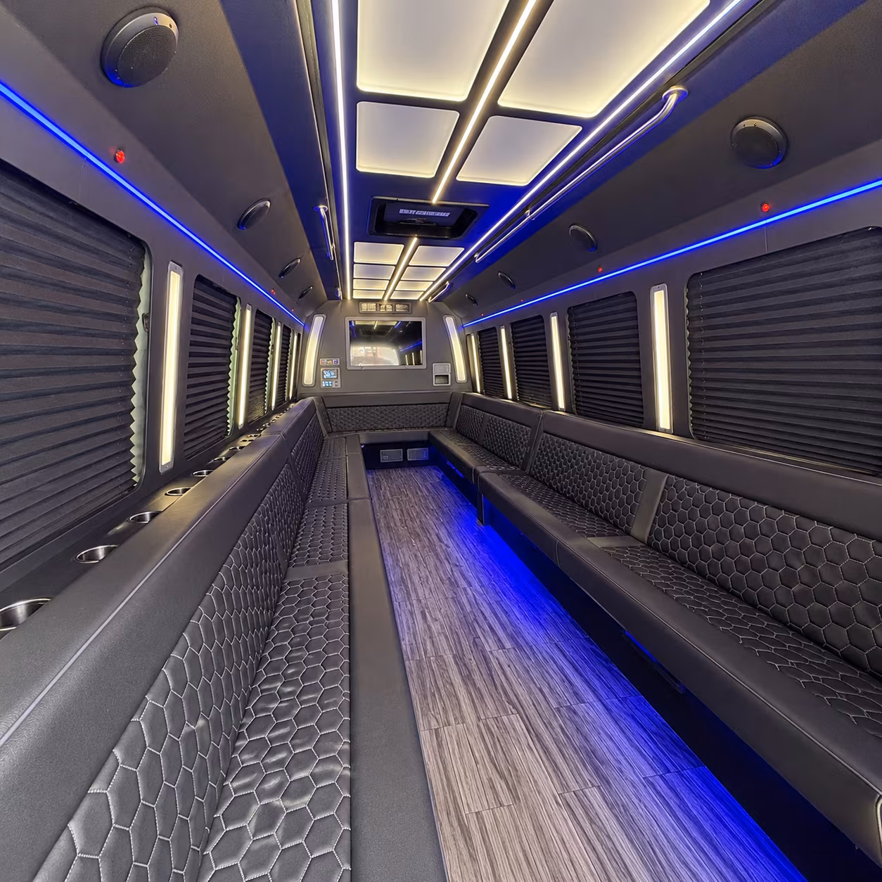 south fulton 30 passenger party bus interior