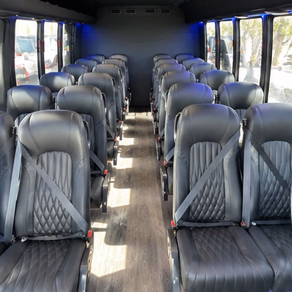 south fulton 35 passenger minibus interior