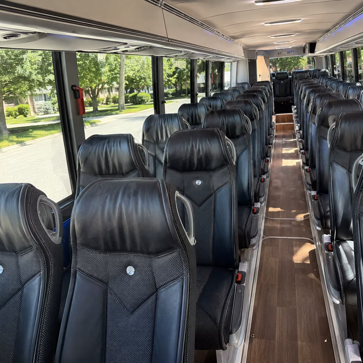 south fulton 40 passenger charter bus inside