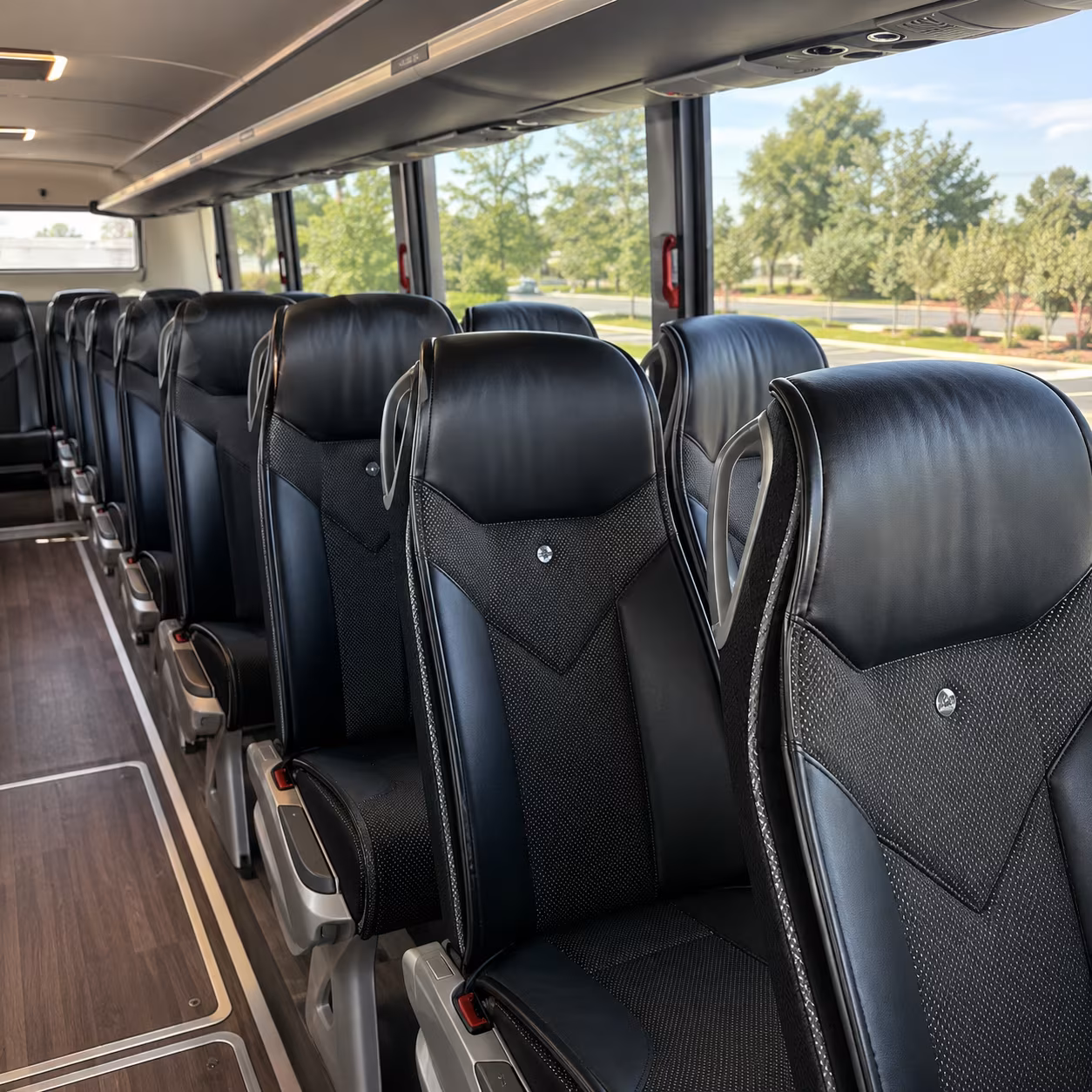 south fulton 45 passenger charter bus interior