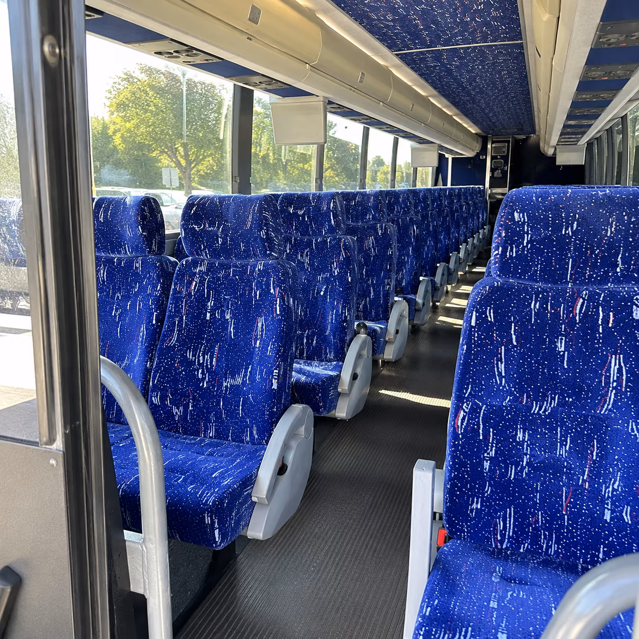 south fulton 50 passenger charter bus inside