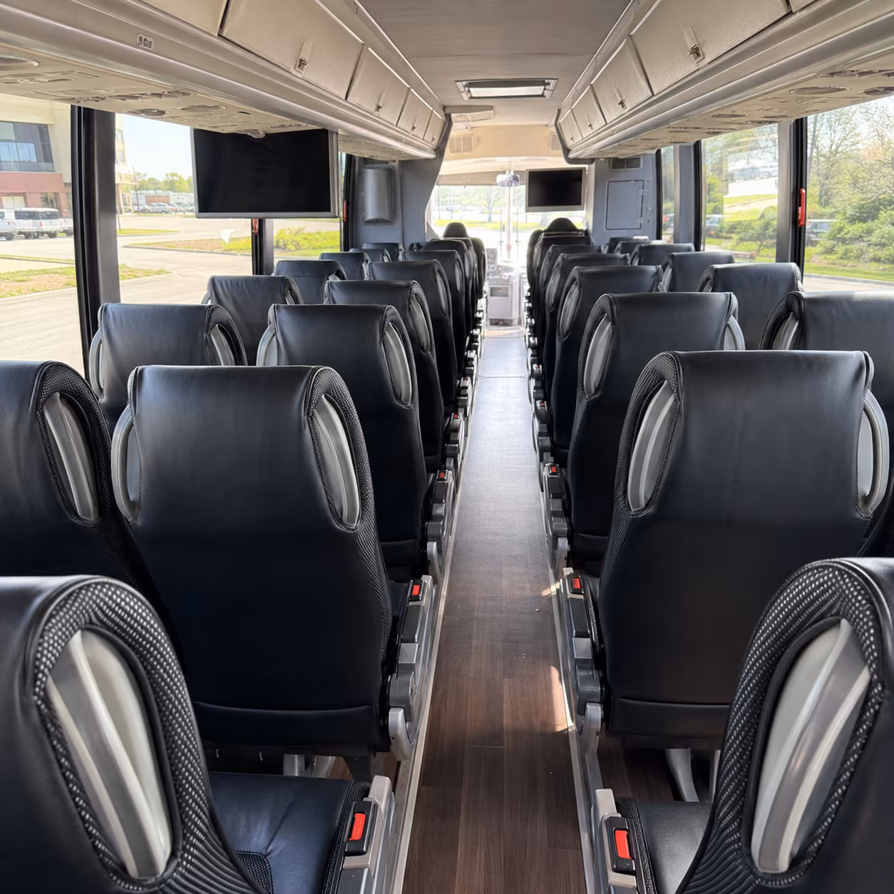 south fulton 56 passenger charter bus inside