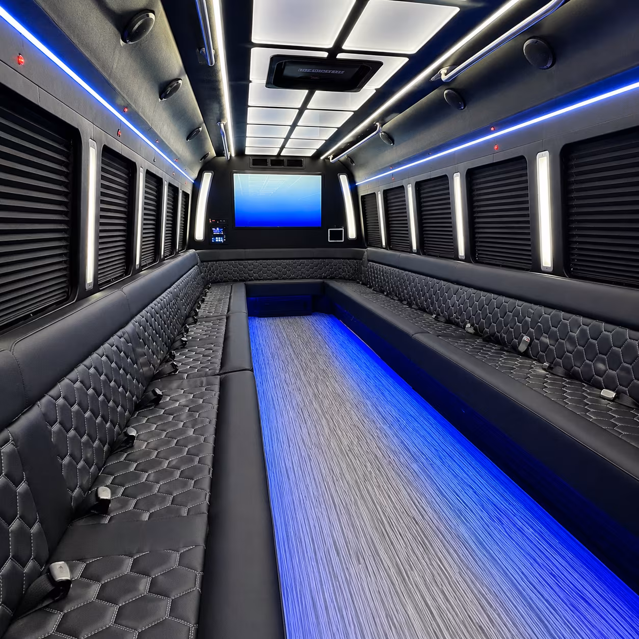 south fulton party bus interior